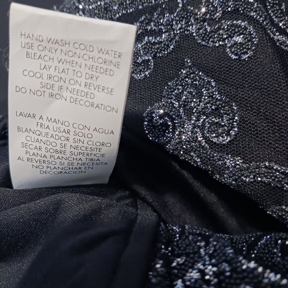 NEW Speechless Juniors Glitter High-Low Cut-out Party Dress Size 3 Black/Grey - Picture 13 of 16